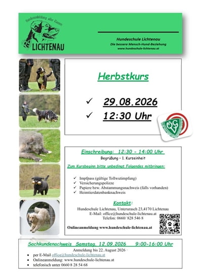 Herbstkurs 2026